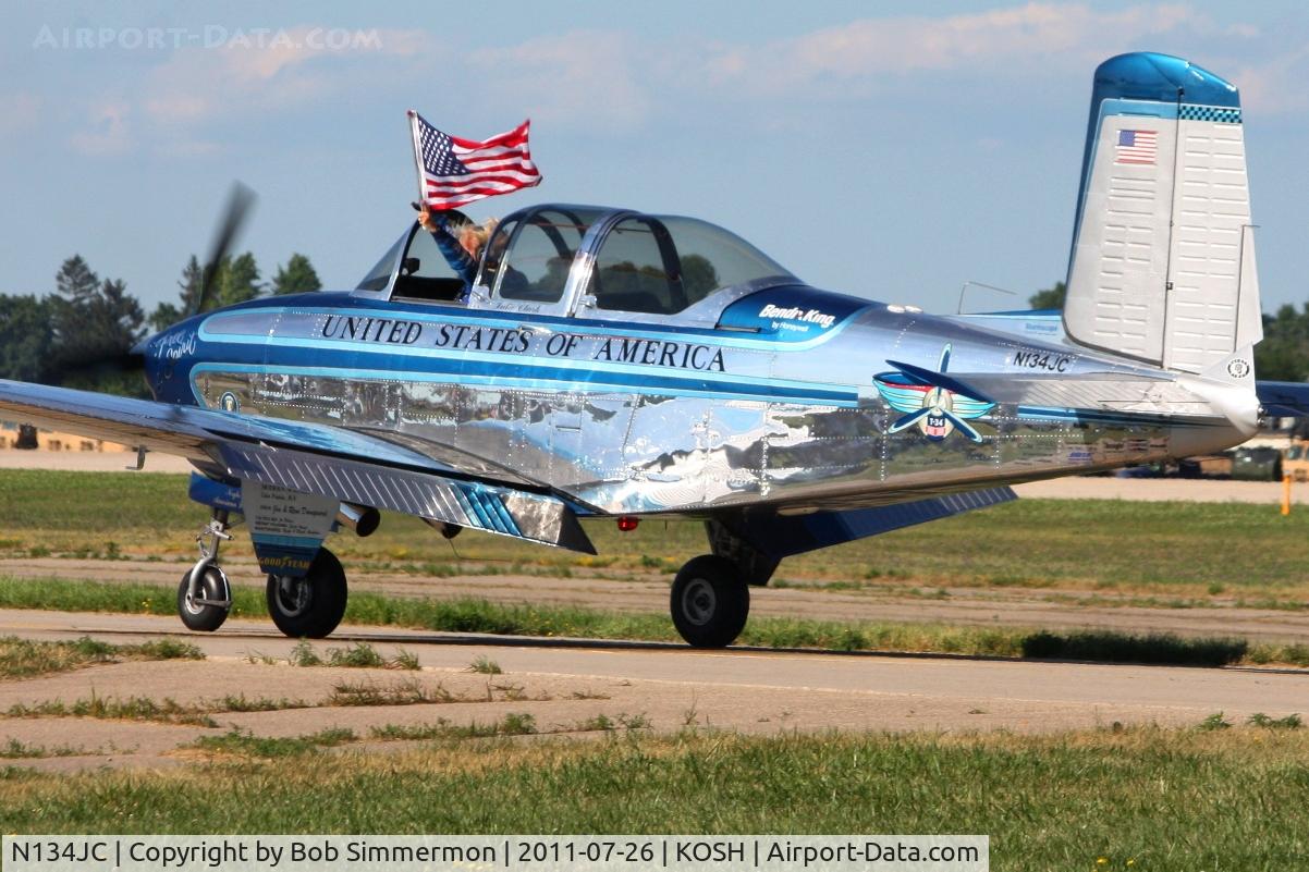 N134JC, 1955 Beech T-34-A (A45) Mentor C/N G-812, Performing at Airventure 2011