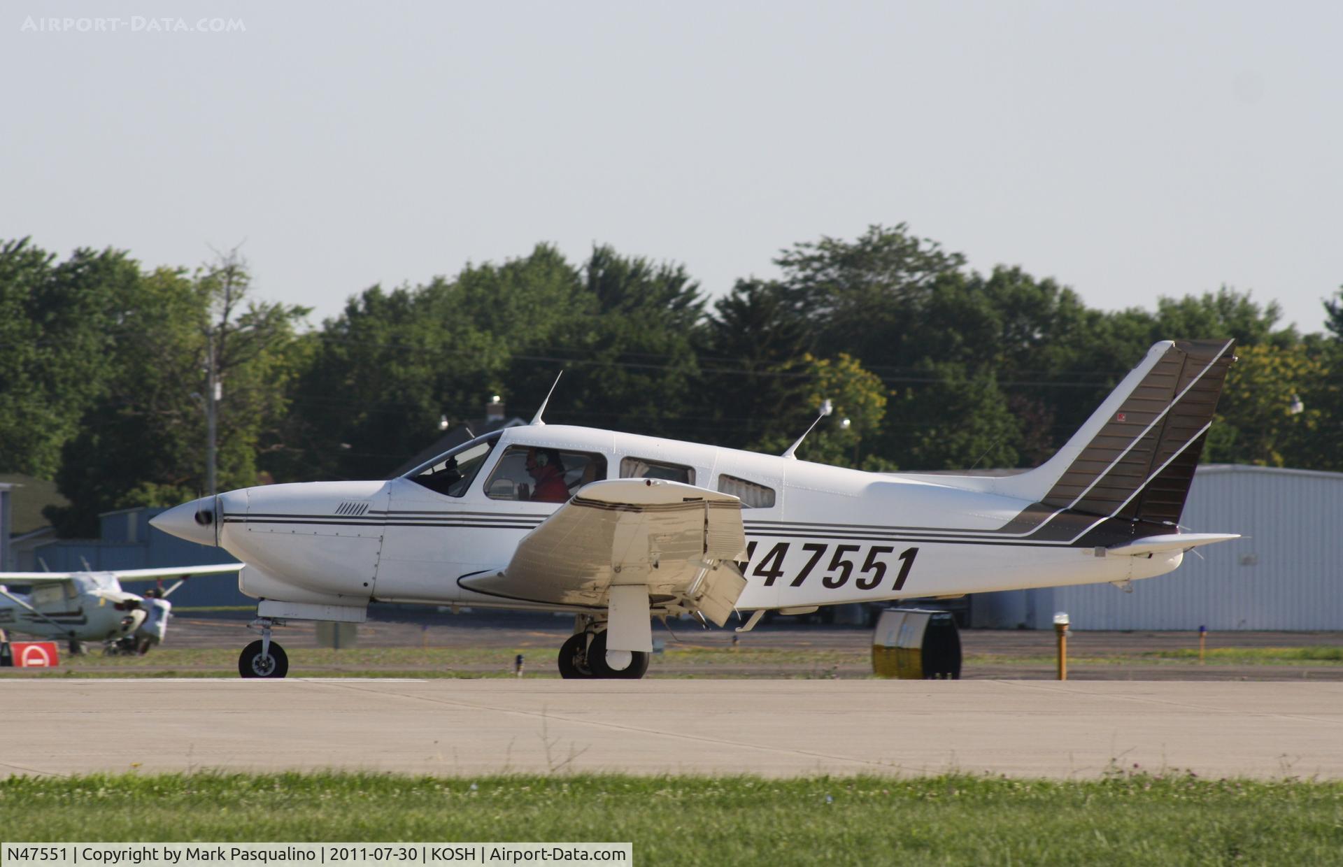 N47551, 1977 Piper PA-28R-201T Cherokee Arrow III C/N 28R-7703398, Piper PA-28R-201T