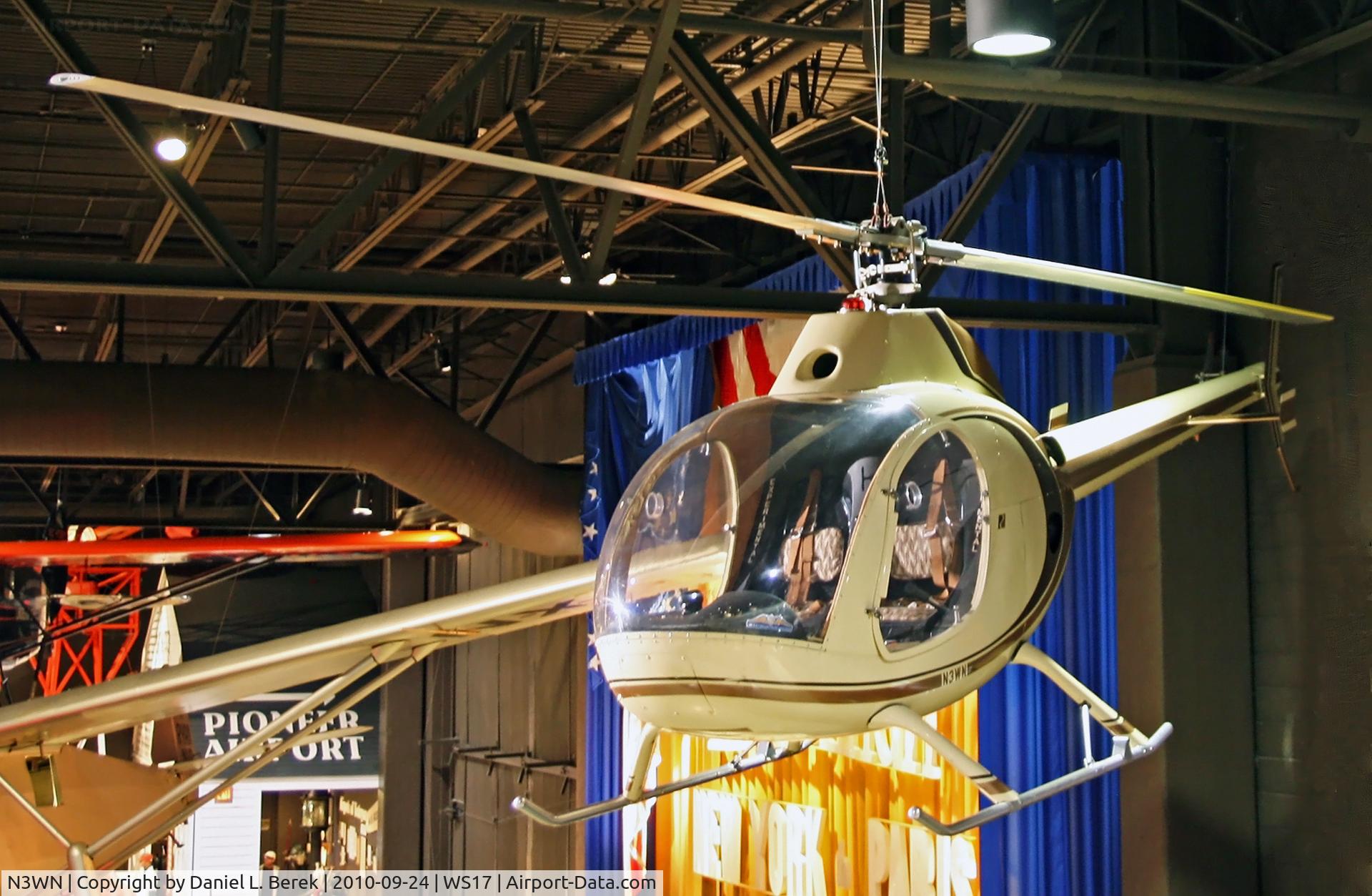 N3WN, 1983 Rotorway Executive C/N E-3076, Walter Nitz built this helicopter from a Rotorway kit in 1984, adding his own modifications.  The machine earned the EAA Rotorcraft Grand Champion prize in 1985.