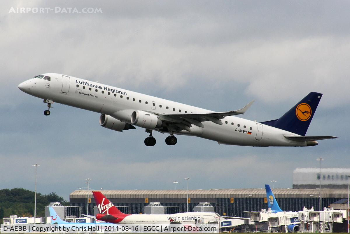 D-AEBB, 2009 Embraer 195LR (ERJ-190-200LR) C/N 19000316, Lufthansa Cityline