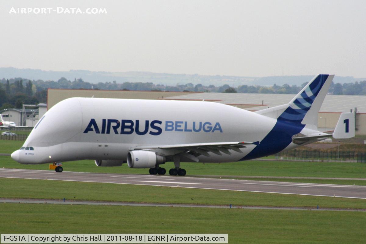 F-GSTA, 1994 Airbus A300B4-608ST Super Transporter C/N 655, now with new larger titles