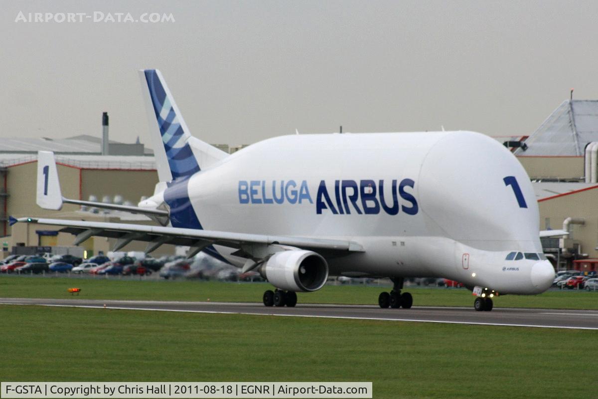 F-GSTA, 1994 Airbus A300B4-608ST Super Transporter C/N 655, now with new larger titles