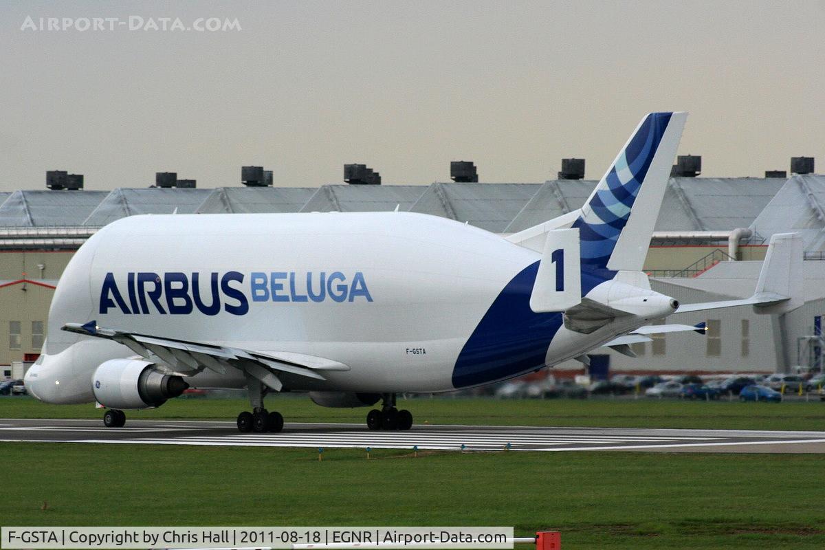 F-GSTA, 1994 Airbus A300B4-608ST Super Transporter C/N 655, now with new larger titles