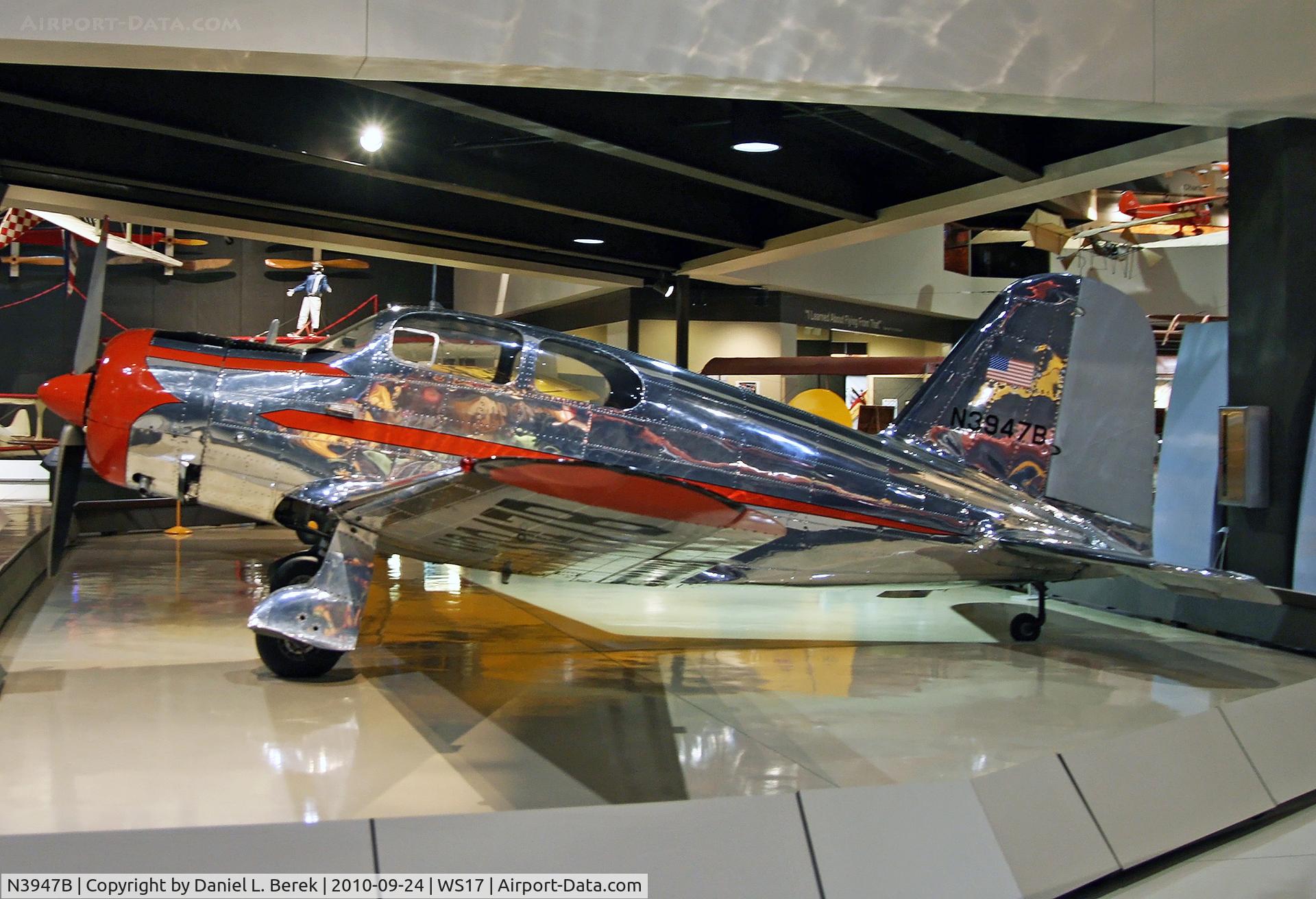 N3947B, 1940 Harlow PJC-2 C/N 6, Noteworthy of this aircraft is that it was built entirely by college students, in this case the Pasadena Junior College of California.  It featured such state-of-the-art elements as a stressed metal skin and retractable undercarriage.