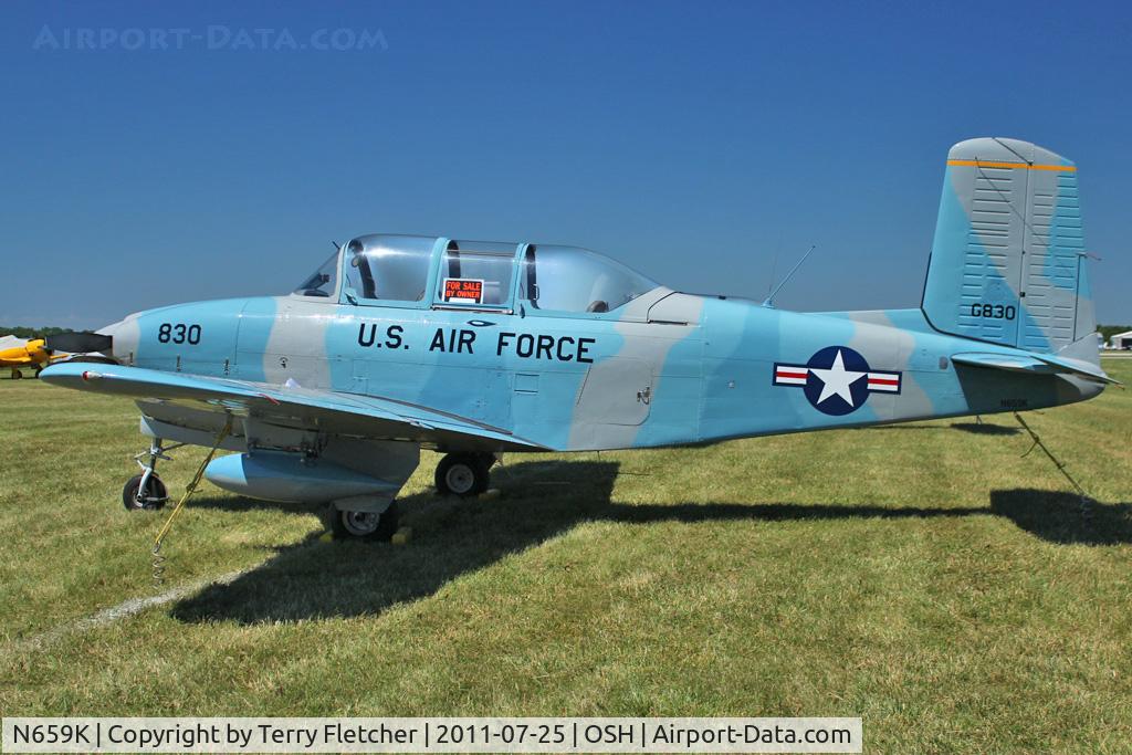 N659K, 1955 Beech A45 C/N G-830, 1955 Beech A45, c/n: G-830 ex 55-273 at 2011 Oshkosh