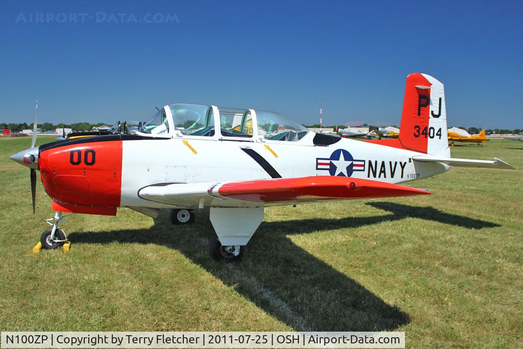 N100ZP, 1955 Beech D-45 (T-34B) Mentor C/N BG-4, 1955 Beech D-45, c/n: BG-4 ex Bu140670 
at 2011 Oshkosh