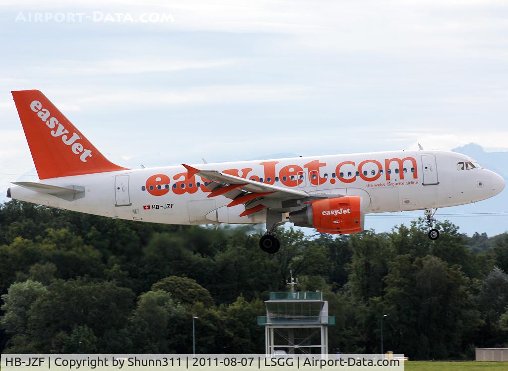 HB-JZF, 2004 Airbus A319-111 C/N 2184, Landing rwy 23