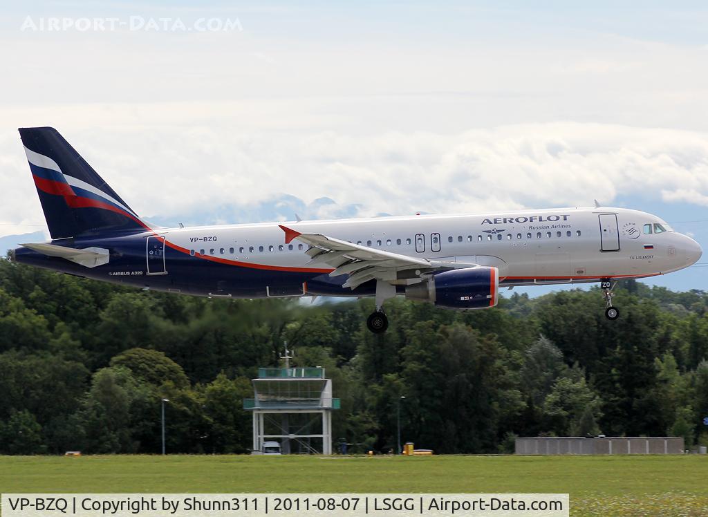 VP-BZQ, 2008 Airbus A320-214 C/N 3627, Landing rwy 23