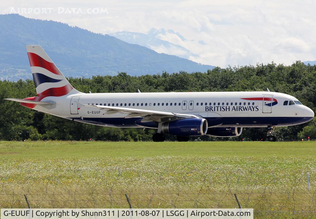 G-EUUF, 2002 Airbus A320-232 C/N 1814, Ready for take off rwy 23