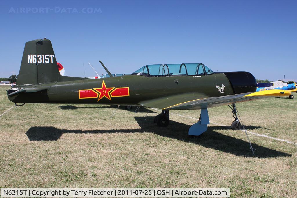 N6315T, 1968 Nanchang CJ-6A C/N 2332045, 1968 Nanchang China CJ-6A, c/n: 2332045 at
2011 Oshkosh