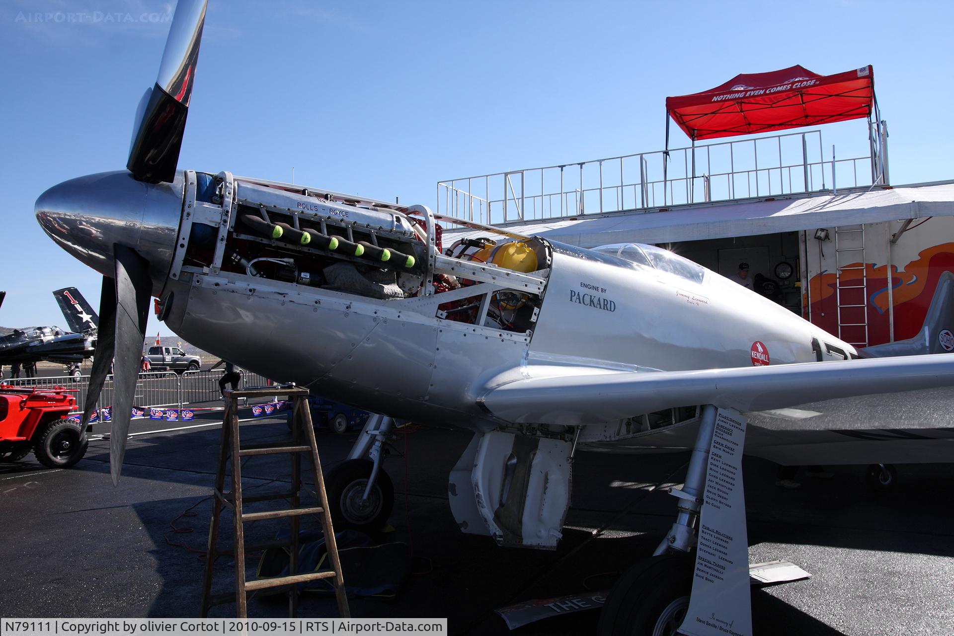 N79111, 1946 North American P-51D Mustang C/N 44-15651, close-up view of the engine