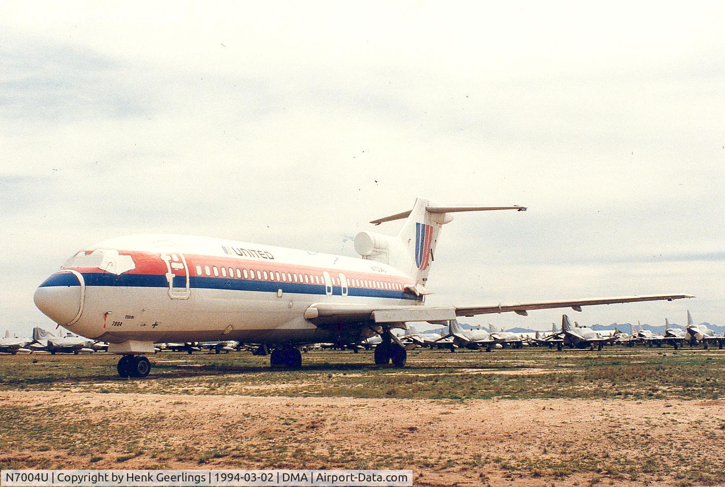 N7004U, 1963 Boeing 727-22 C/N 18296, United