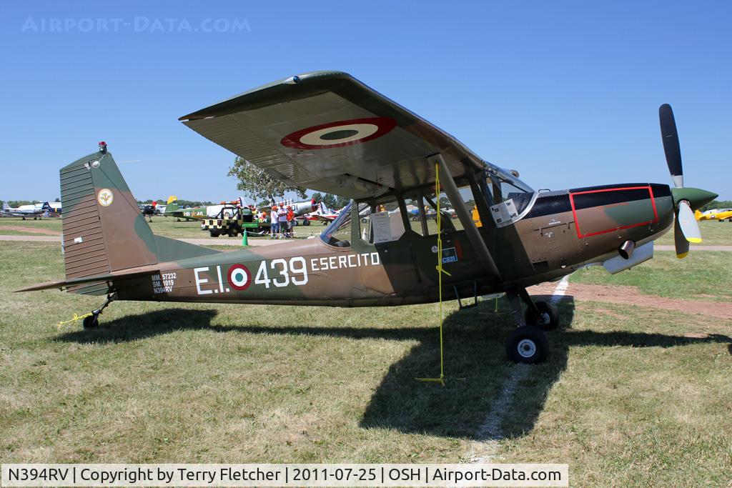 N394RV, SIAI-Marchetti SM-1019 C/N 040, Siai-Marchetti SM 1019, c/n: 040 ex MM52732 at 2011 Oshkosh