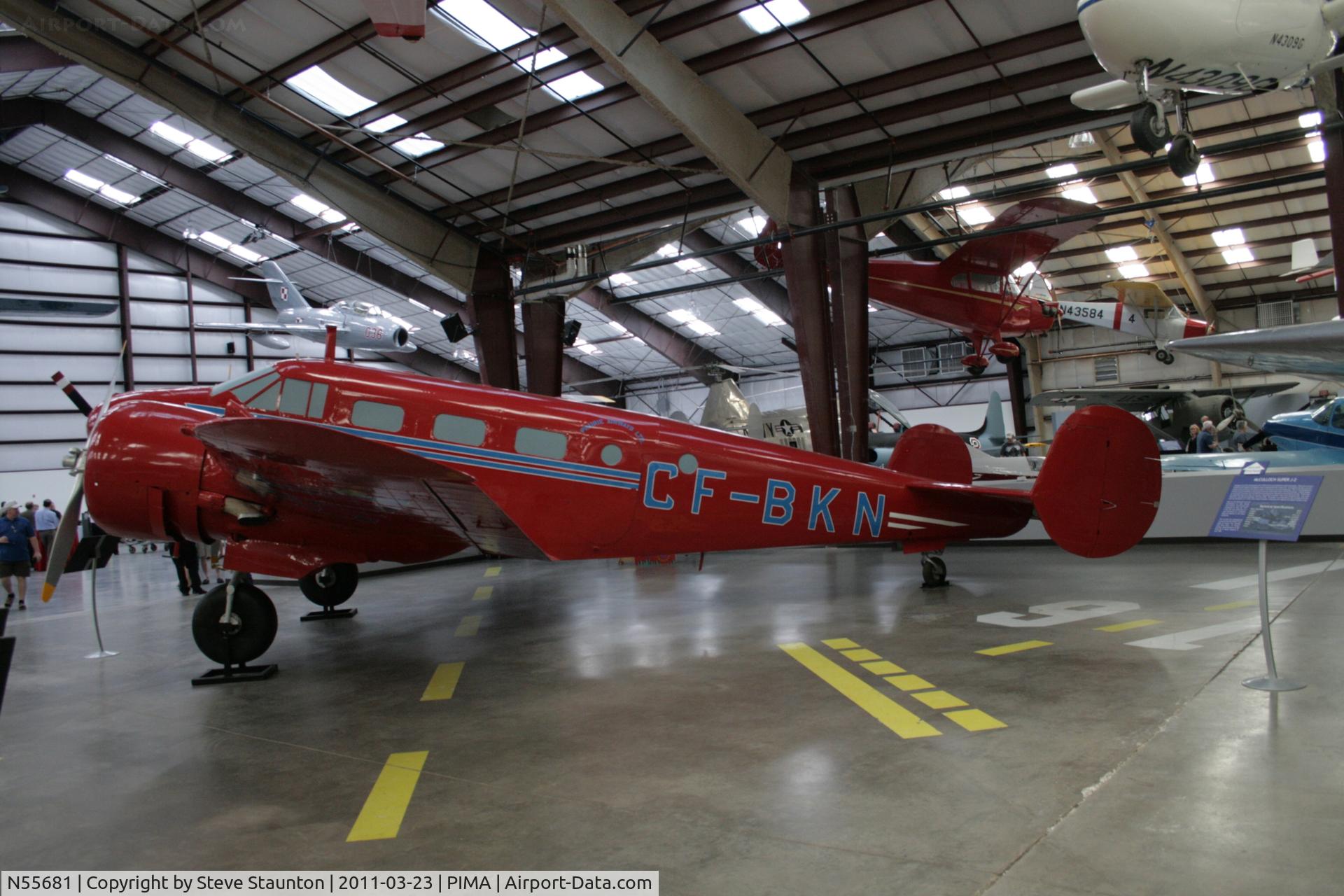 N55681, Beech 18D C/N 177, Taken at Pima Air and Space Museum, in March 2011 whilst on an Aeroprint Aviation tour
