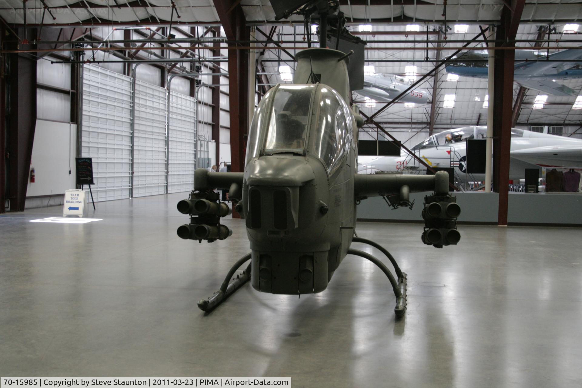 70-15985, Bell AH-1S Cobra C/N 20929, Taken at Pima Air and Space Museum, in March 2011 whilst on an Aeroprint Aviation tour