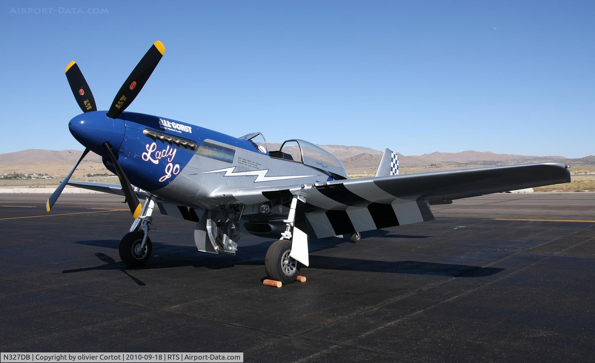 N327DB, 1944 North American P-51D Mustang C/N 44-84860, Every year it's a pleasure to find this mustang in Reno