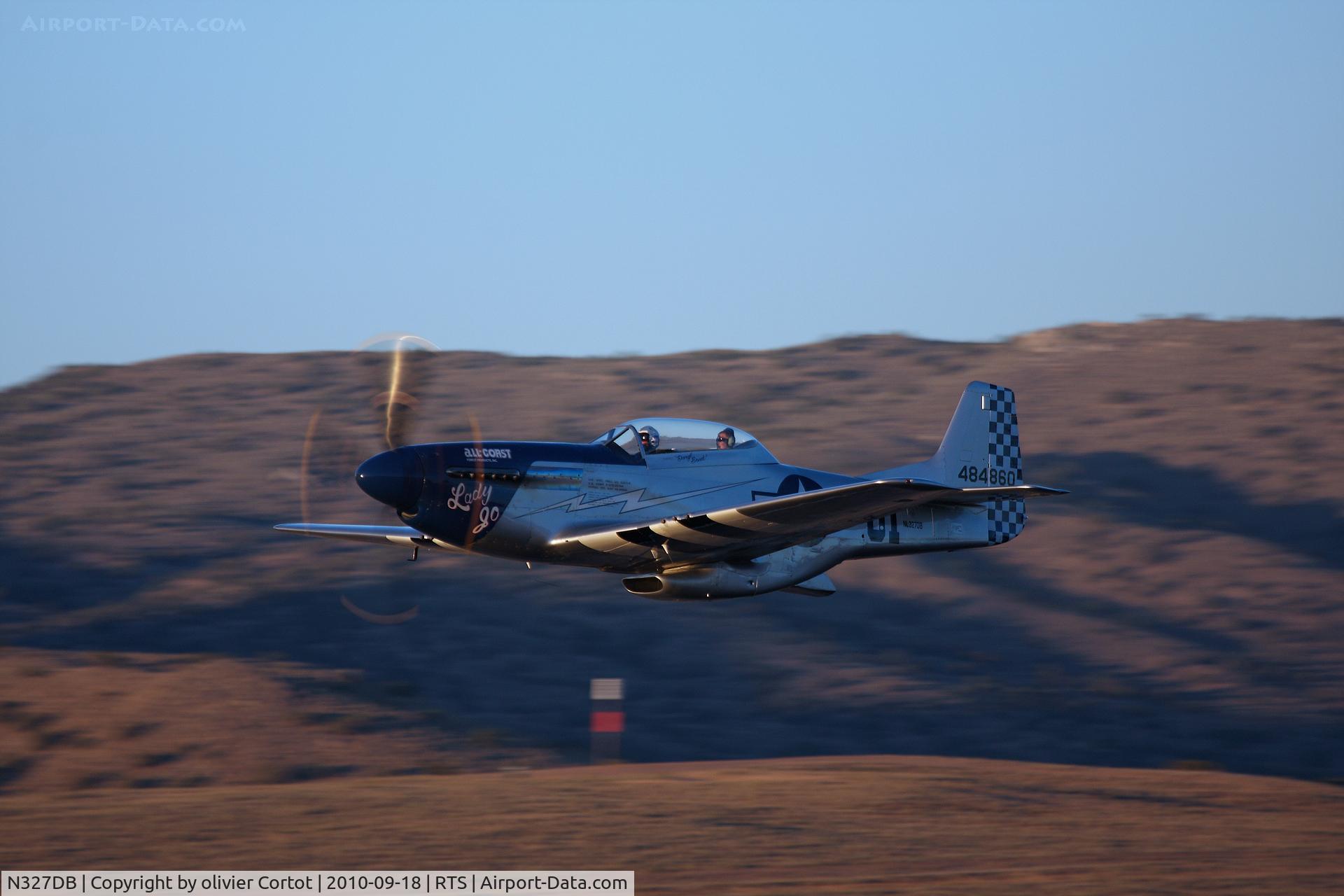 N327DB, 1944 North American P-51D Mustang C/N 44-84860, best shots are when the sun goes down...