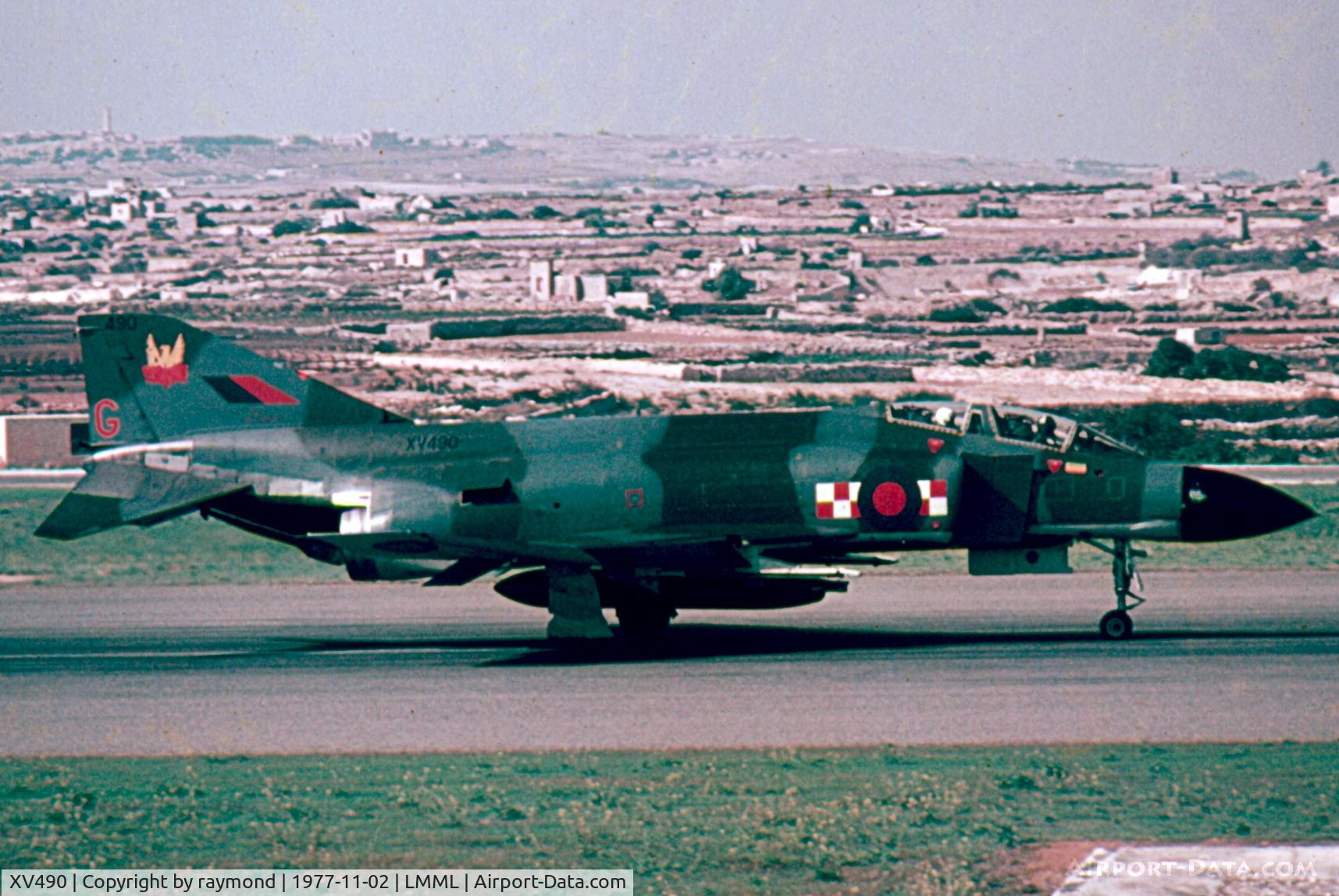 XV490, 1969 McDonnell Douglas Phantom FGR2 C/N 3401, Phantom XV490/G 56Sqd RAF