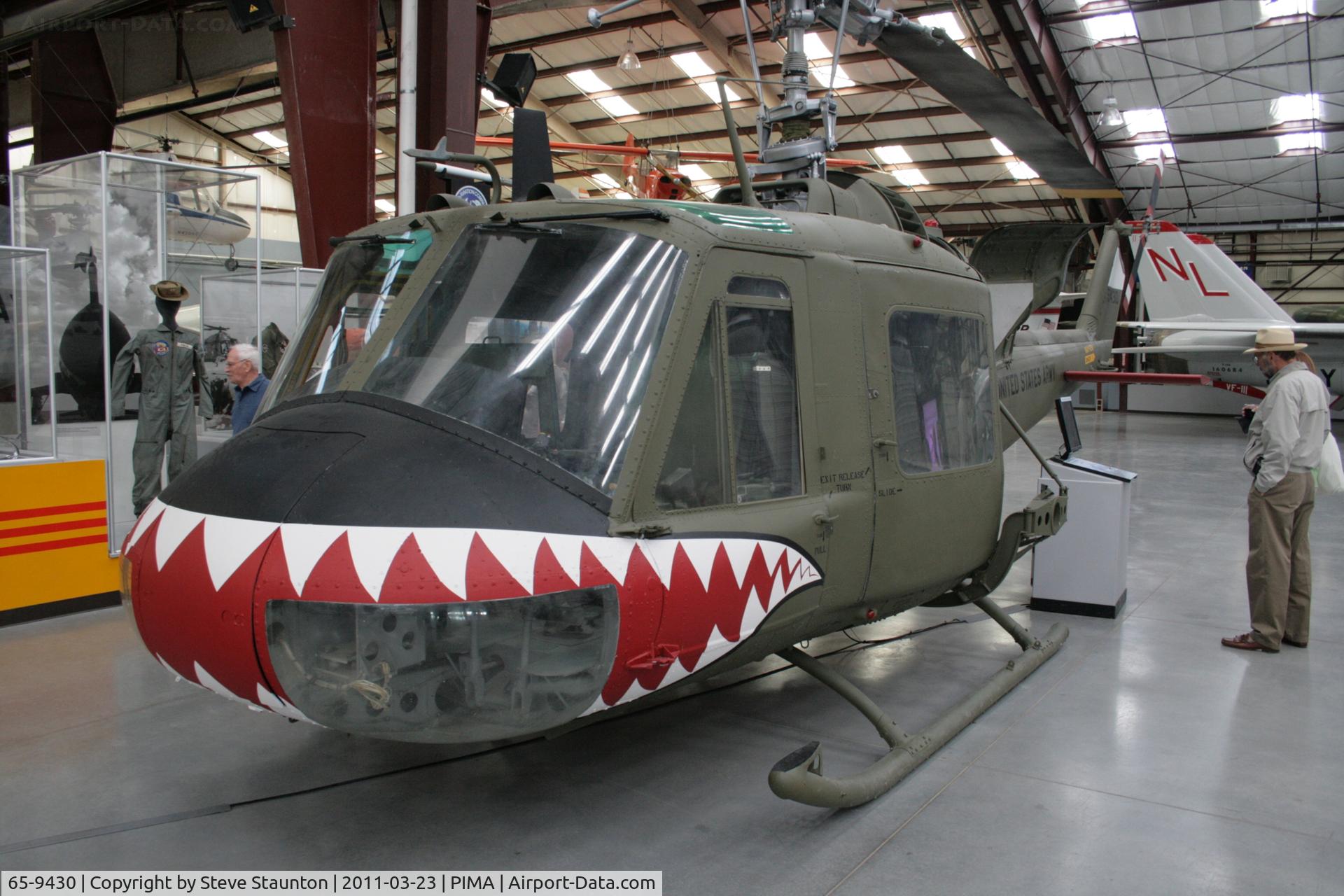 65-9430, Bell UH-1M Iroquois C/N 1330, Taken at Pima Air and Space Museum, in March 2011 whilst on an Aeroprint Aviation tour