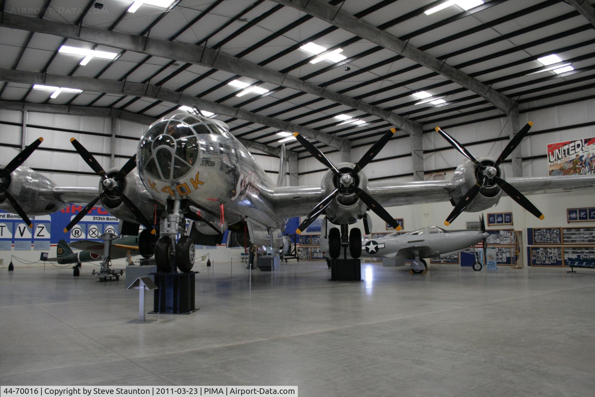44-70016, 1944 Boeing TB-29-75-BW Superfortress C/N 10848, Taken at Pima Air and Space Museum, in March 2011 whilst on an Aeroprint Aviation tour