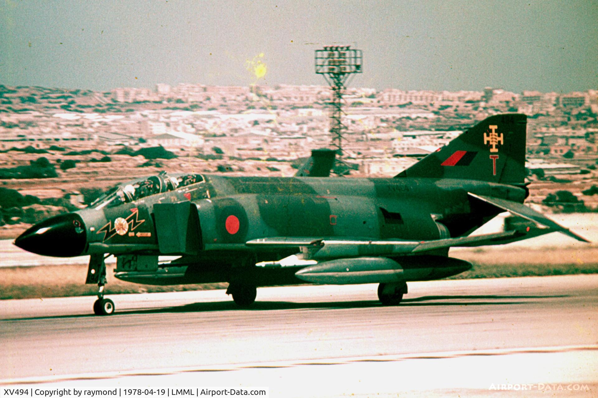 XV494, 1969 McDonnell Douglas Phantom FGR2 C/N 3428, Phantom FGR2 XV494/T 111Sqd RAF