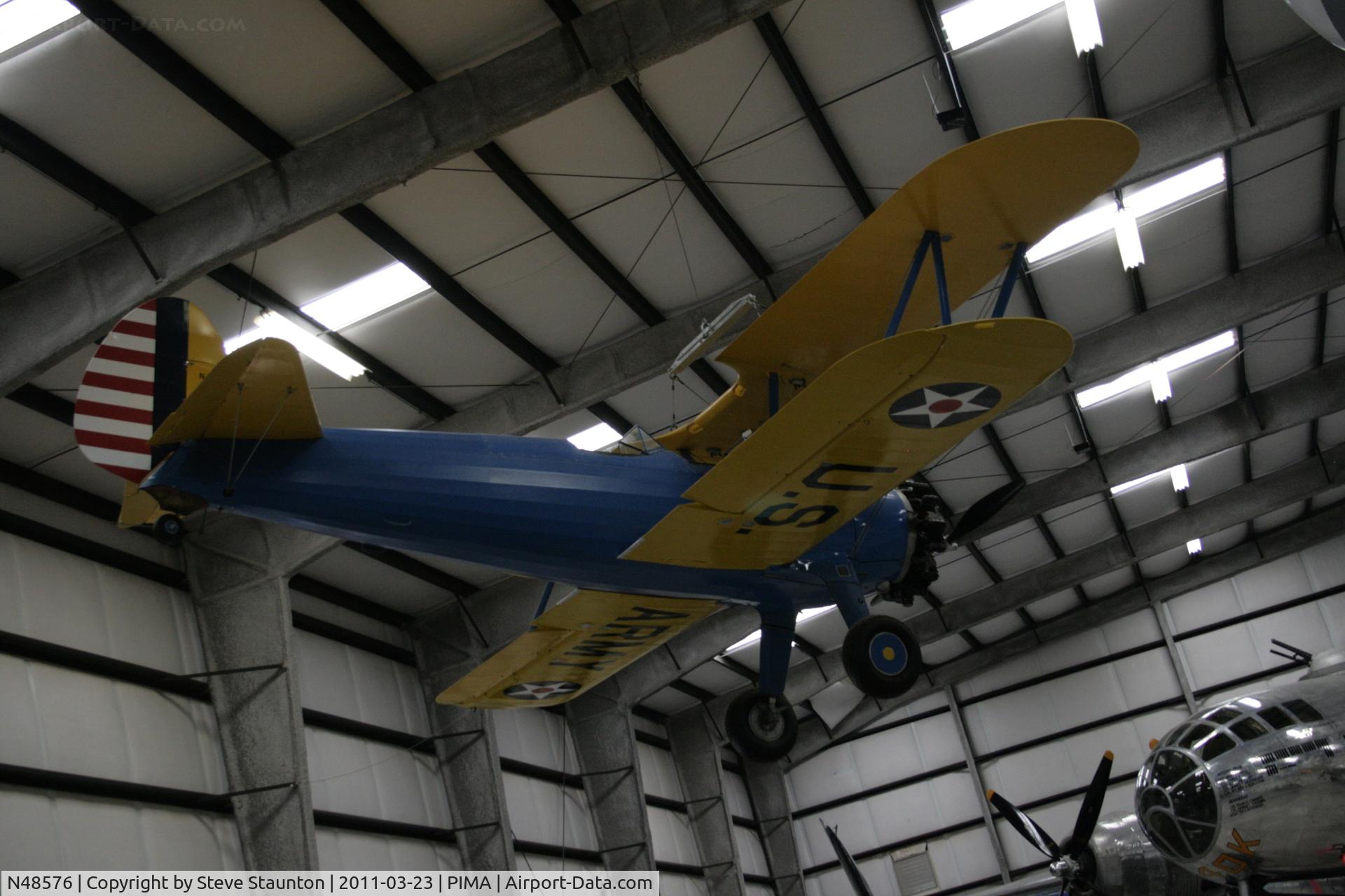 N48576, Boeing A75N1(PT17) C/N 75-2441, Taken at Pima Air and Space Museum, in March 2011 whilst on an Aeroprint Aviation tour