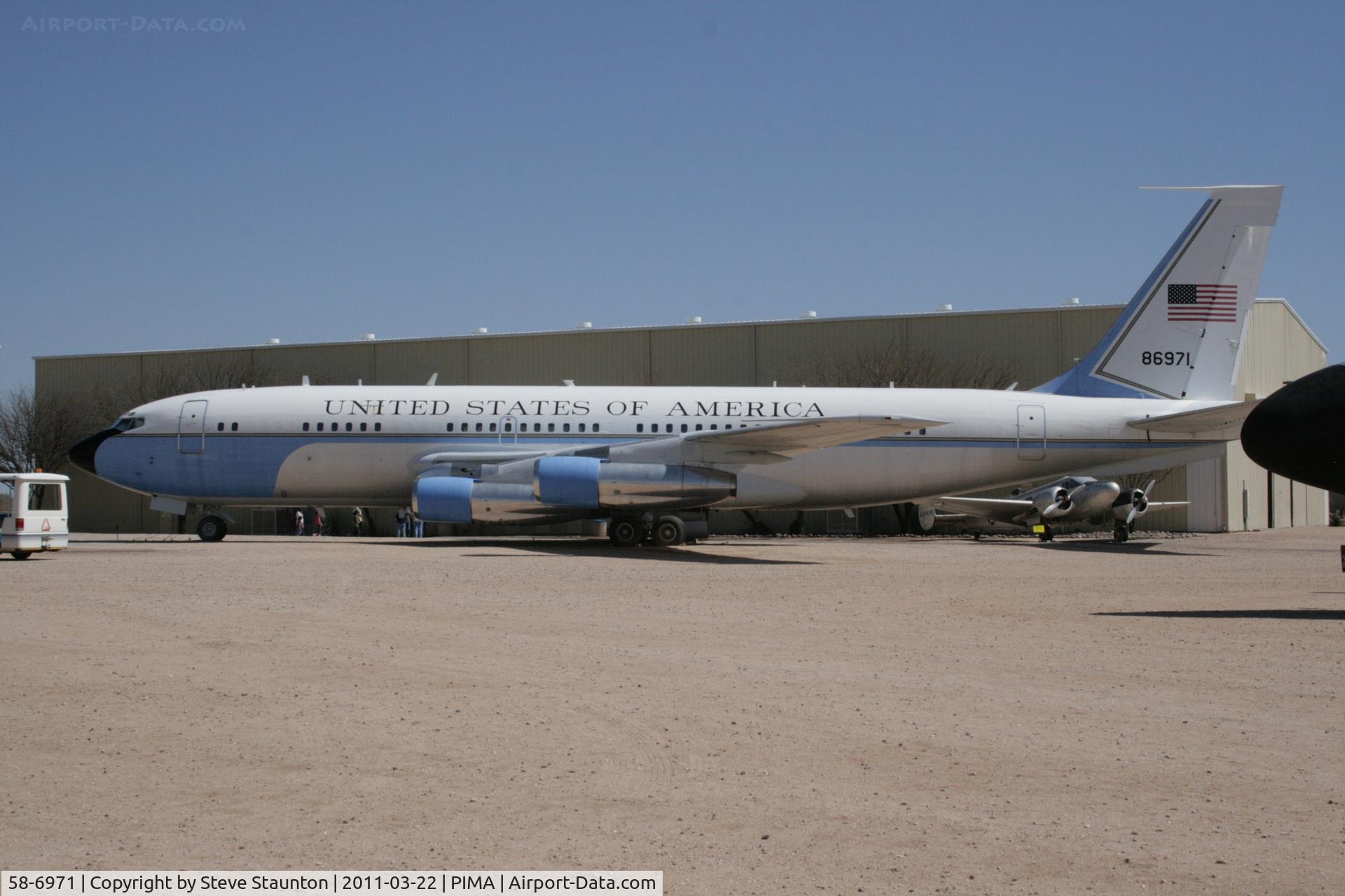58-6971, 1959 Boeing VC-137B C/N 17926/40, Taken at Pima Air and Space Museum, in March 2011 whilst on an Aeroprint Aviation tour