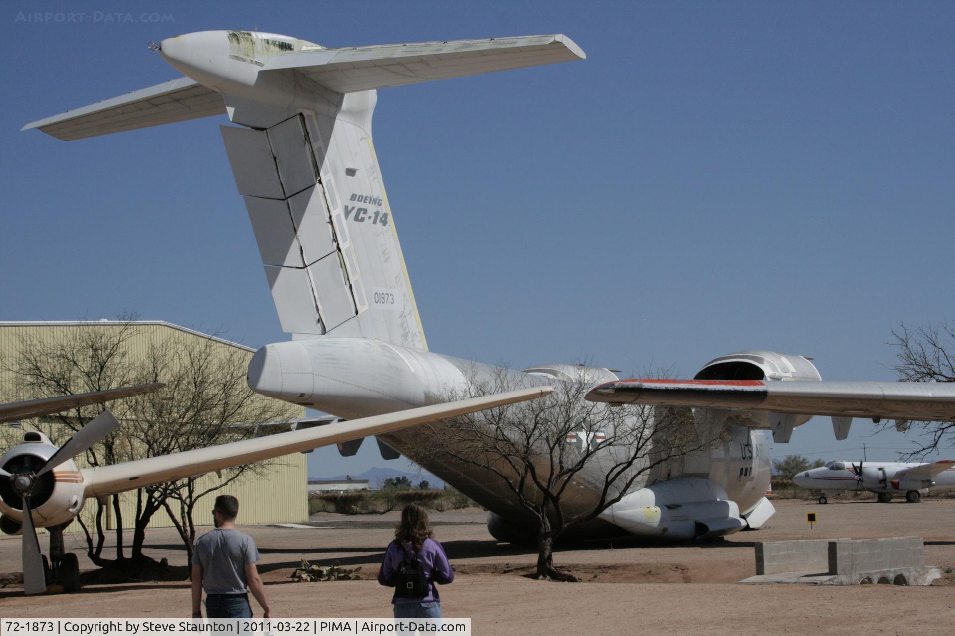 72-1873, 1972 Boeing YC-14A-BN C/N P 1, Taken at Pima Air and Space Museum, in March 2011 whilst on an Aeroprint Aviation tour