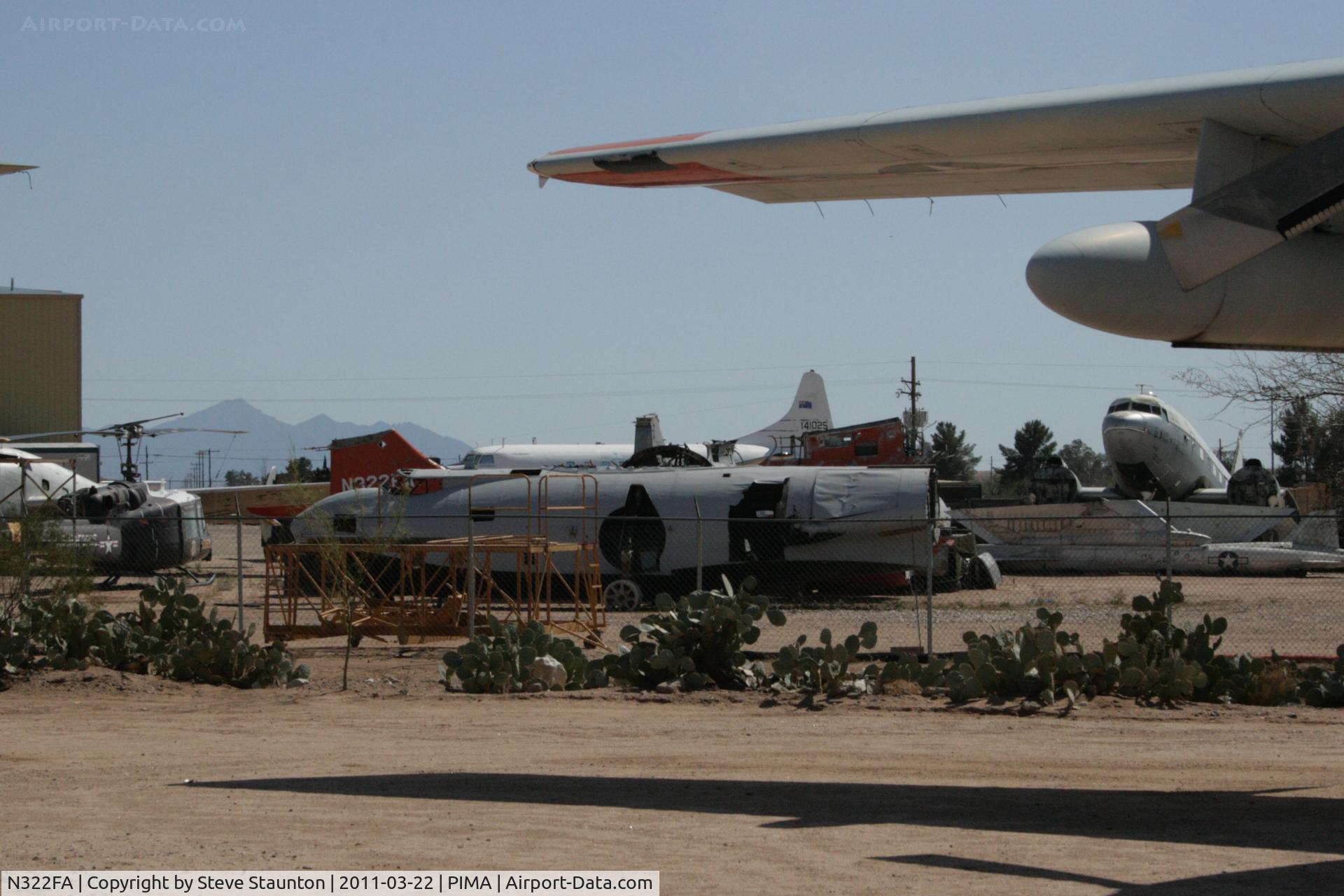 N322FA, Consolidated Vultee 28-5ACF C/N 560, Taken at Pima Air and Space Museum, in March 2011 whilst on an Aeroprint Aviation tour - hiding in the storage area