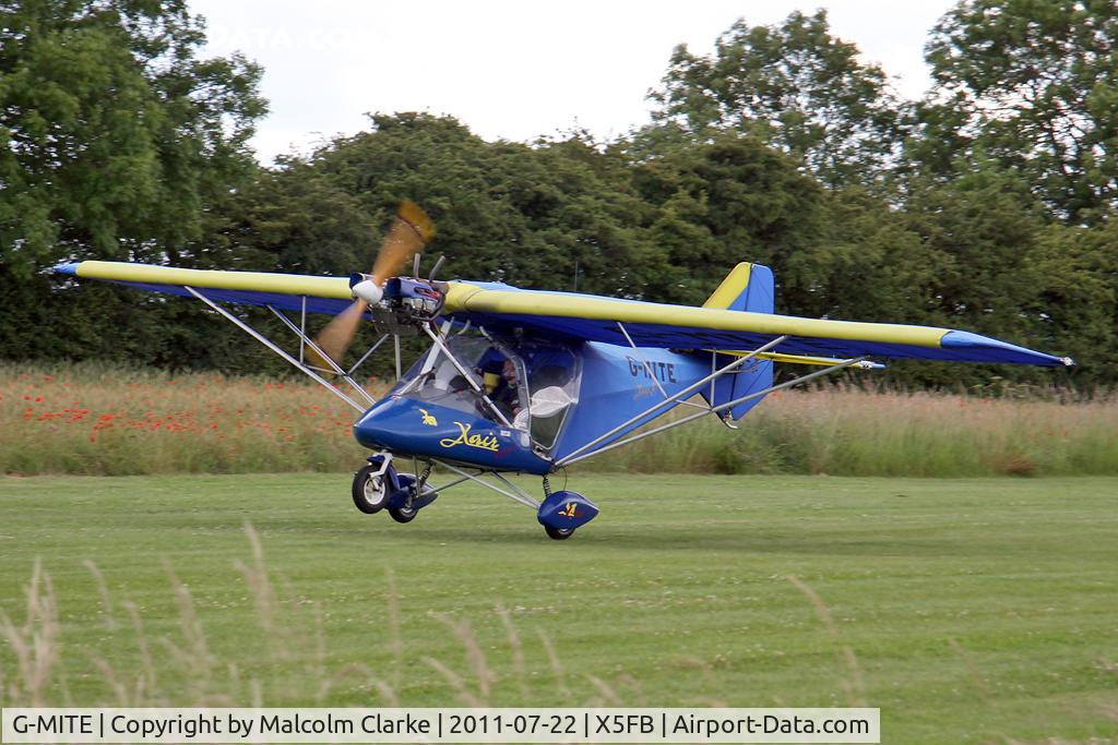 G-MITE, 2004 X'Air Falcon Jabiru(4) C/N BMAA/HB/296, X-Air Falco Jabiru(4) at Fishburn Airfield, July 2011.