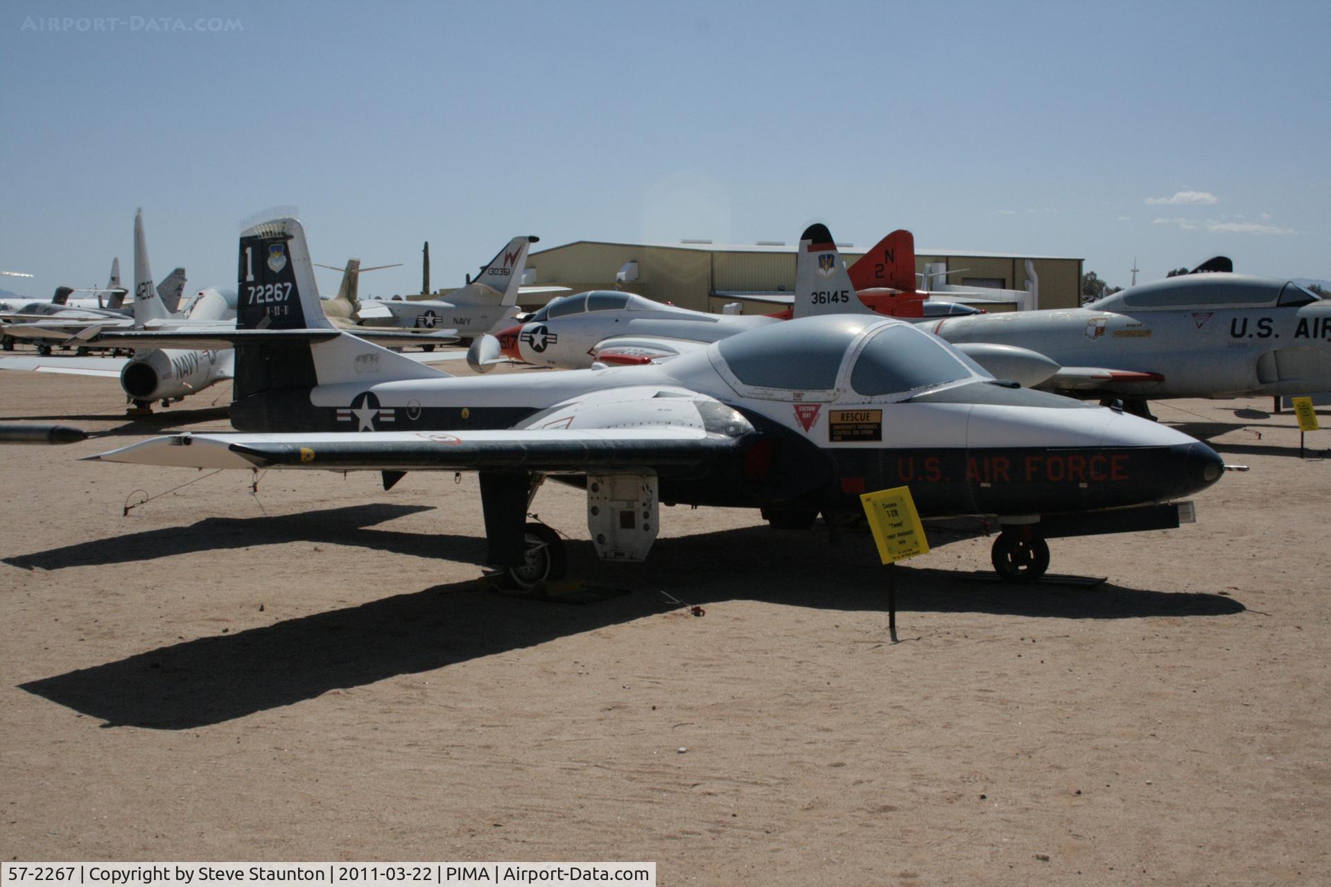 57-2267, 1957 Cessna OT-37B Tweety Bird C/N 40200, Taken at Pima Air and Space Museum, in March 2011 whilst on an Aeroprint Aviation tour
