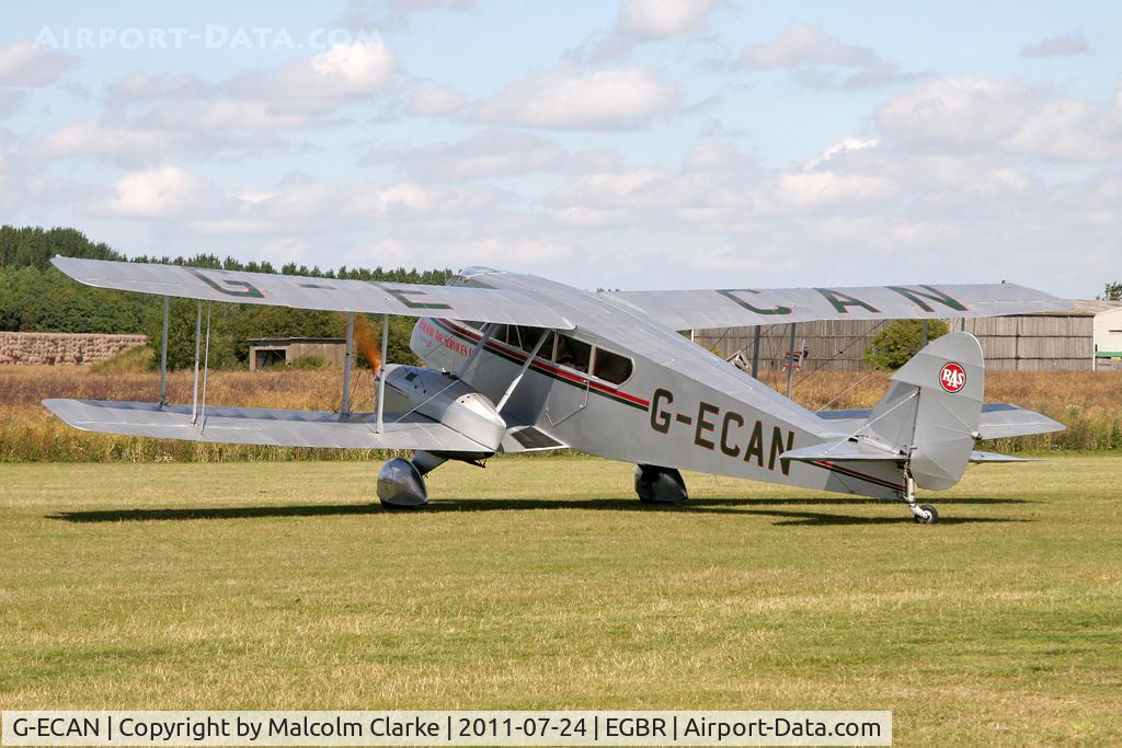 G-ECAN, 1943 De Havilland Australia DH-84 Dragon 3 C/N DHA2048, De Havilland DH84 Dragon at Breighton Airfield's Wings & Wheels Weekend, July 2011.