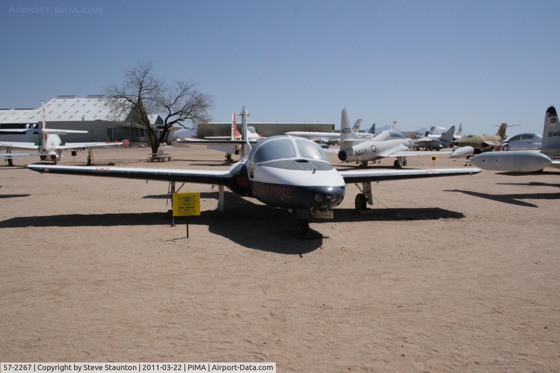 57-2267, 1957 Cessna OT-37B Tweety Bird C/N 40200, Taken at Pima Air and Space Museum, in March 2011 whilst on an Aeroprint Aviation tour