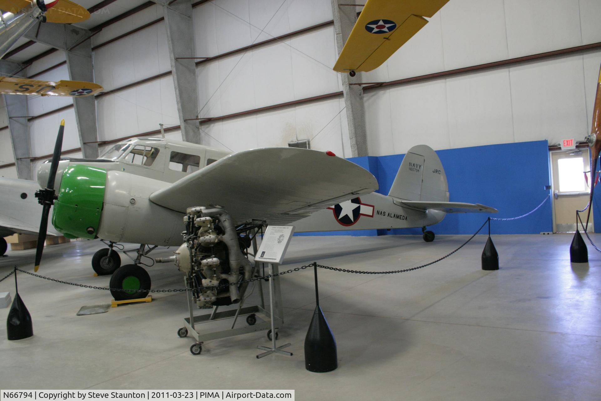N66794, Cessna UC-78C (T-50) Bobcat Bobcat C/N 4153, Taken at Pima Air and Space Museum, in March 2011 whilst on an Aeroprint Aviation tour