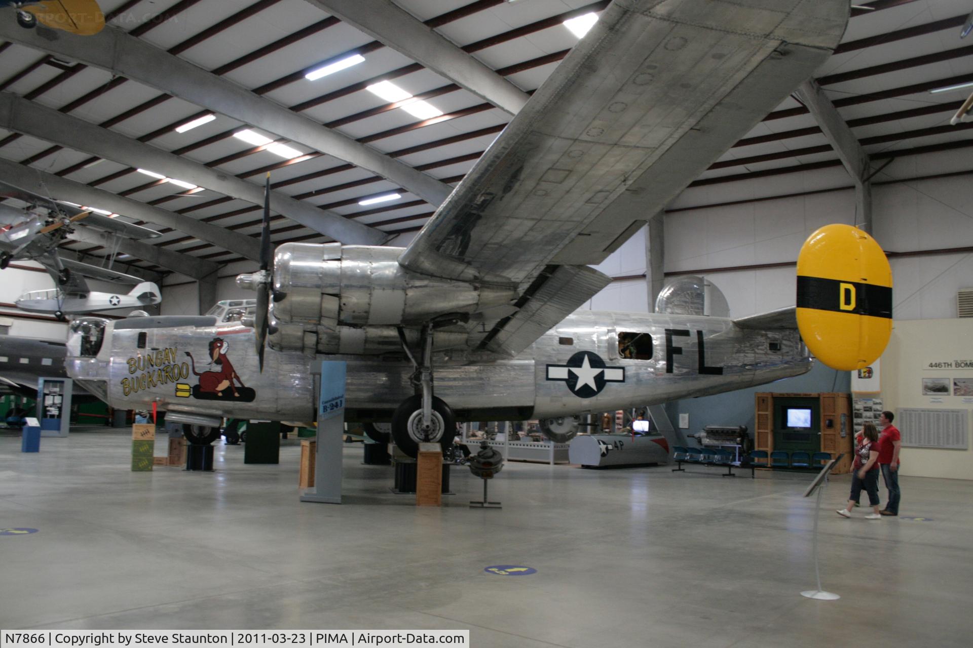 N7866, Convair B-24J C/N 44-44175, Taken at Pima Air and Space Museum, in March 2011 whilst on an Aeroprint Aviation tour