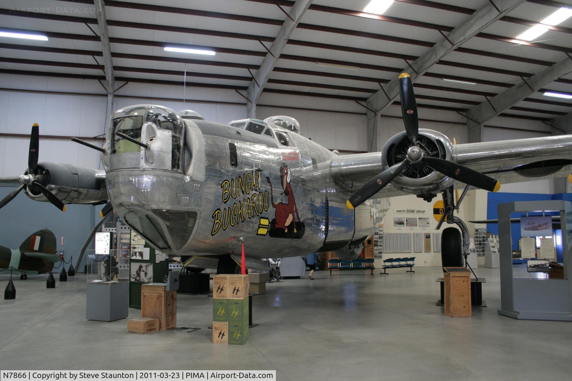 N7866, Convair B-24J C/N 44-44175, Taken at Pima Air and Space Museum, in March 2011 whilst on an Aeroprint Aviation tour