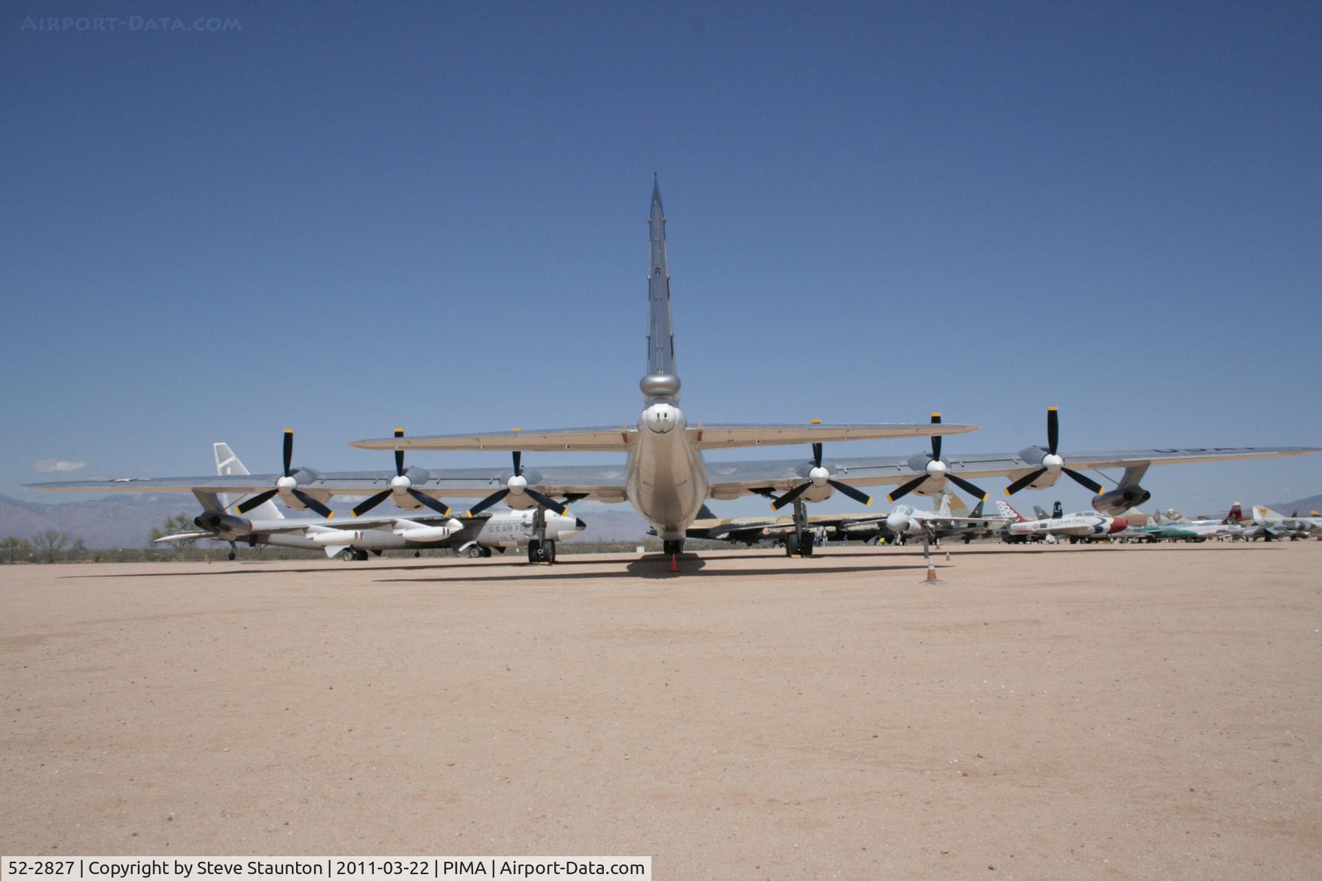 52-2827, 1952 Convair B-36J-10-CF Peacemaker C/N 383, Taken at Pima Air and Space Museum, in March 2011 whilst on an Aeroprint Aviation tour