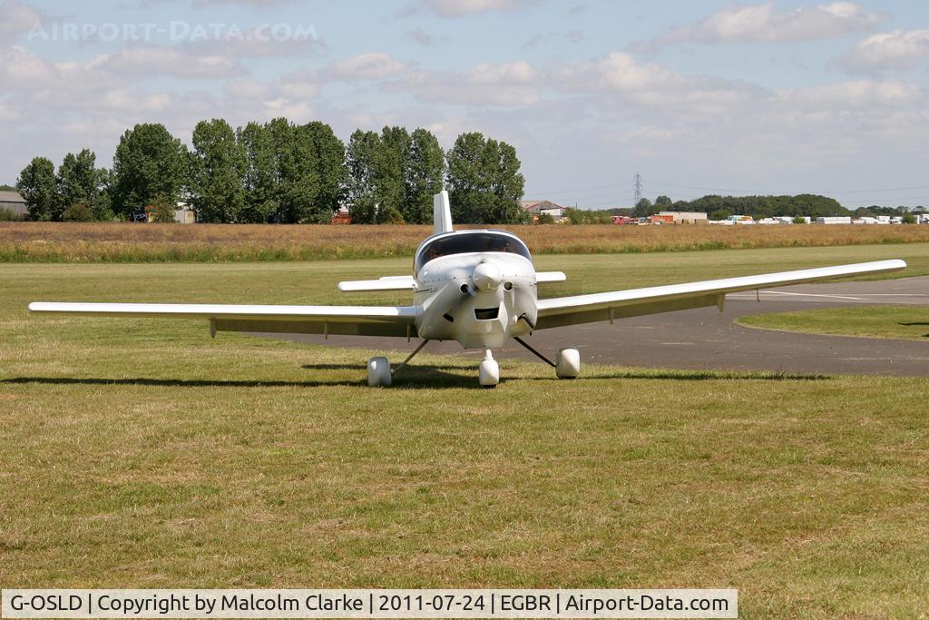 G-OSLD, 2000 Europa XS Tri-Gear C/N PFA 247-13641, Europa XS at Breighton Airfield's Wings & Wheels Weekend, July 2011.