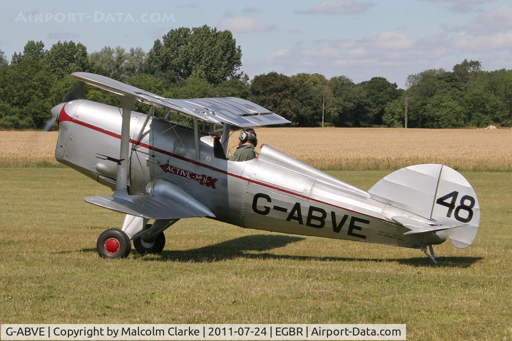 G-ABVE, 1932 Arrow Active 2 C/N 2, Arrow Active 2 at The Real Aeroplane Company's Wings & Wheels Fly-In, Breighton Airfield, July 2011.