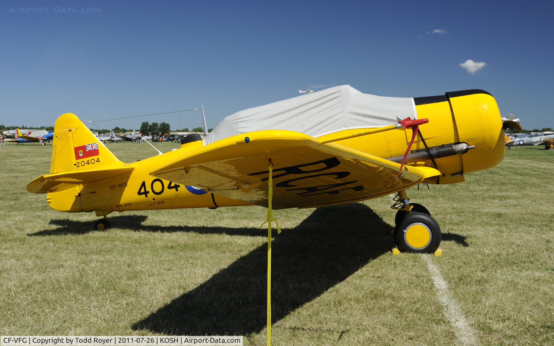 CF-VFG, 1952 Canadian Car & Foundry T-6 Harvard Mk.4 C/N CCF4-195, AIRVENTURE 2011