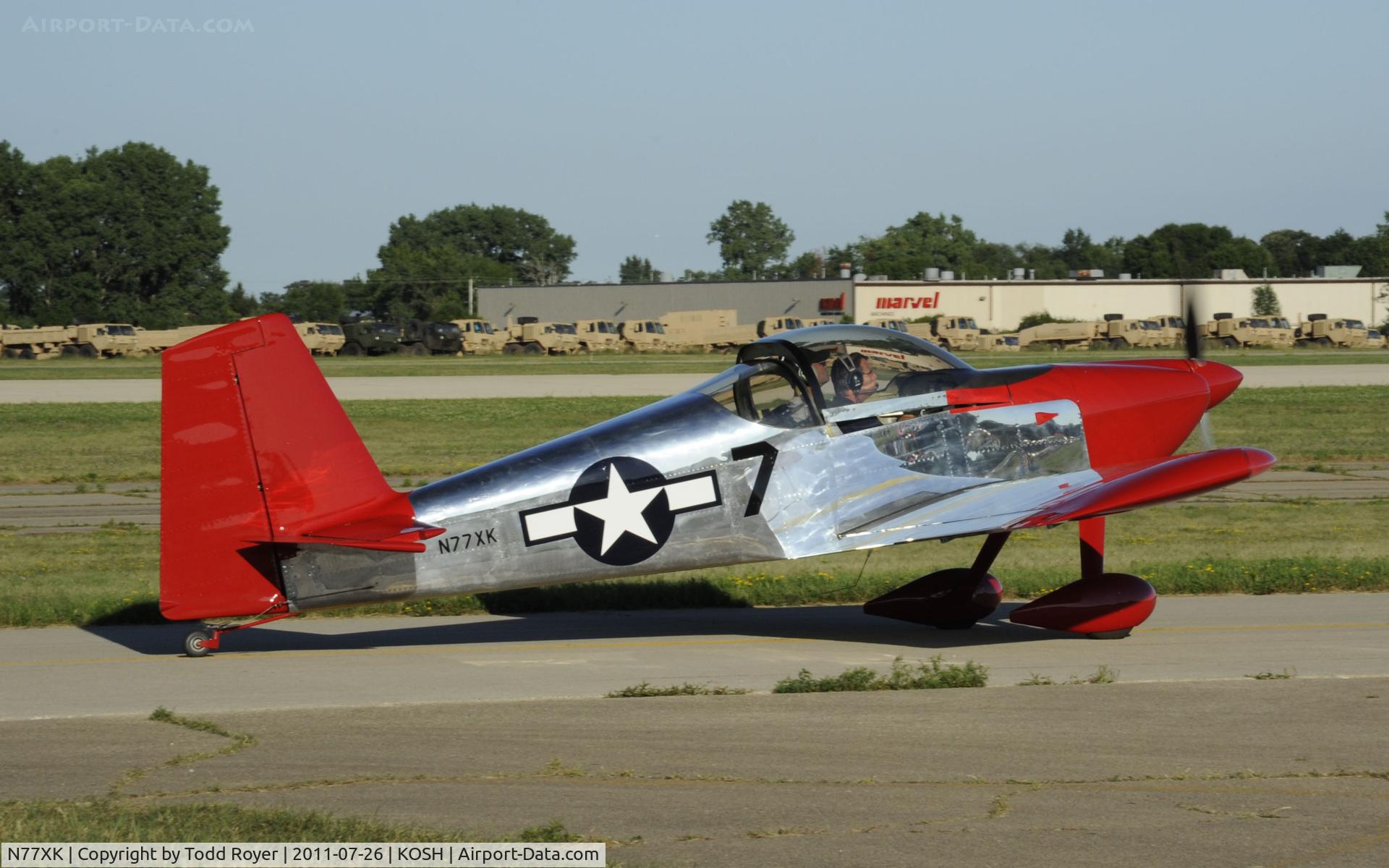 N77XK, Vans RV-7 C/N 73095, AIRVENTURE 2011