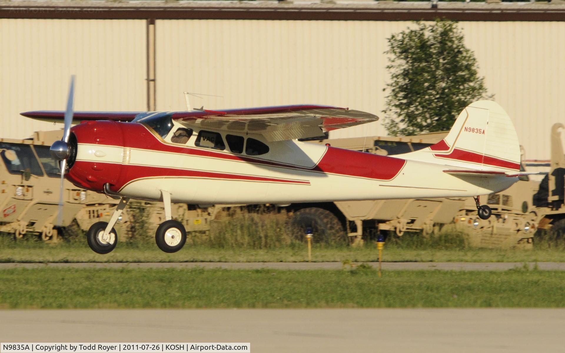 N9835A, 1950 Cessna 195A C/N 7528, AIRVENTURE 2011