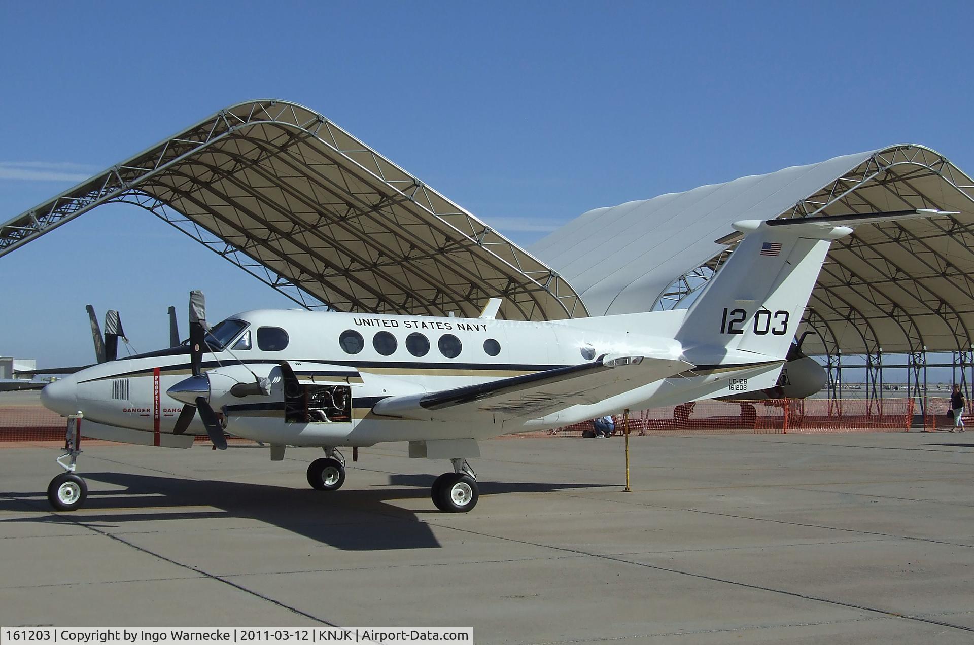 161203, Beech UC-12B Huron C/N BJ-19, Beechcraft UC-12B Huron of the US Navy at the 2011 airshow at El Centro NAS, CA