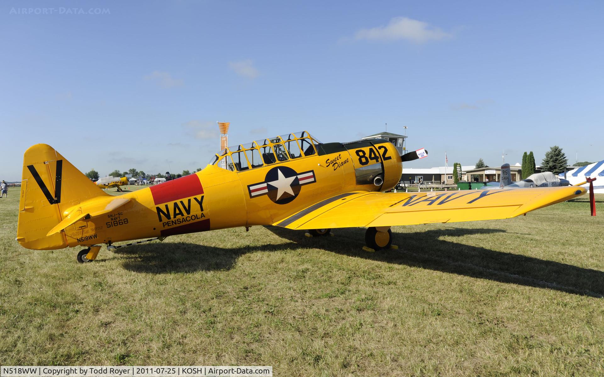 N518WW, North American SNJ-5C Texan Texan C/N 88-14866, AIRVENTURE 2011