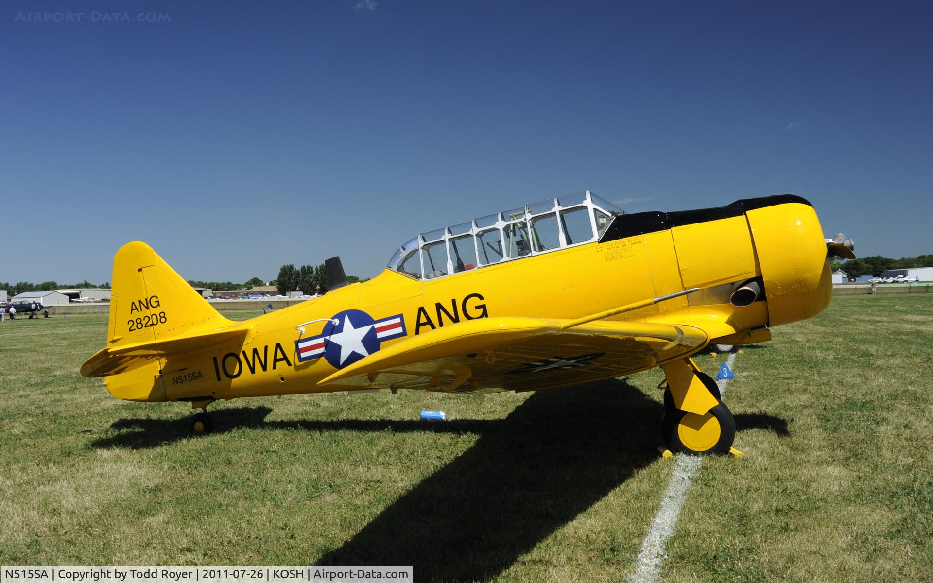 N515SA, 1943 North American AT-6D C/N 8814953, AIRVENTURE 2011