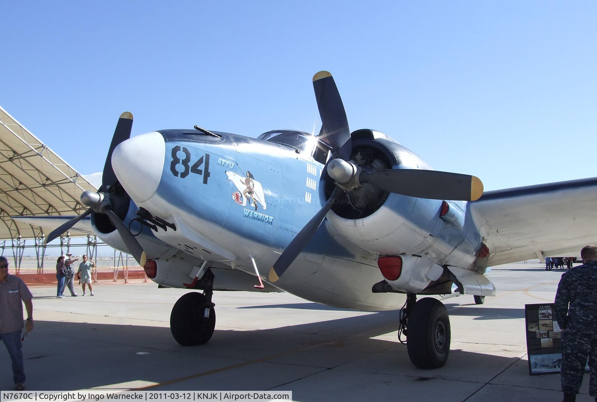 N7670C, 1945 Lockheed PV-2 Harpoon C/N 15-1438, Lockheed PV-2 Harpoon at the 2011 airshow at El Centro NAS, CA