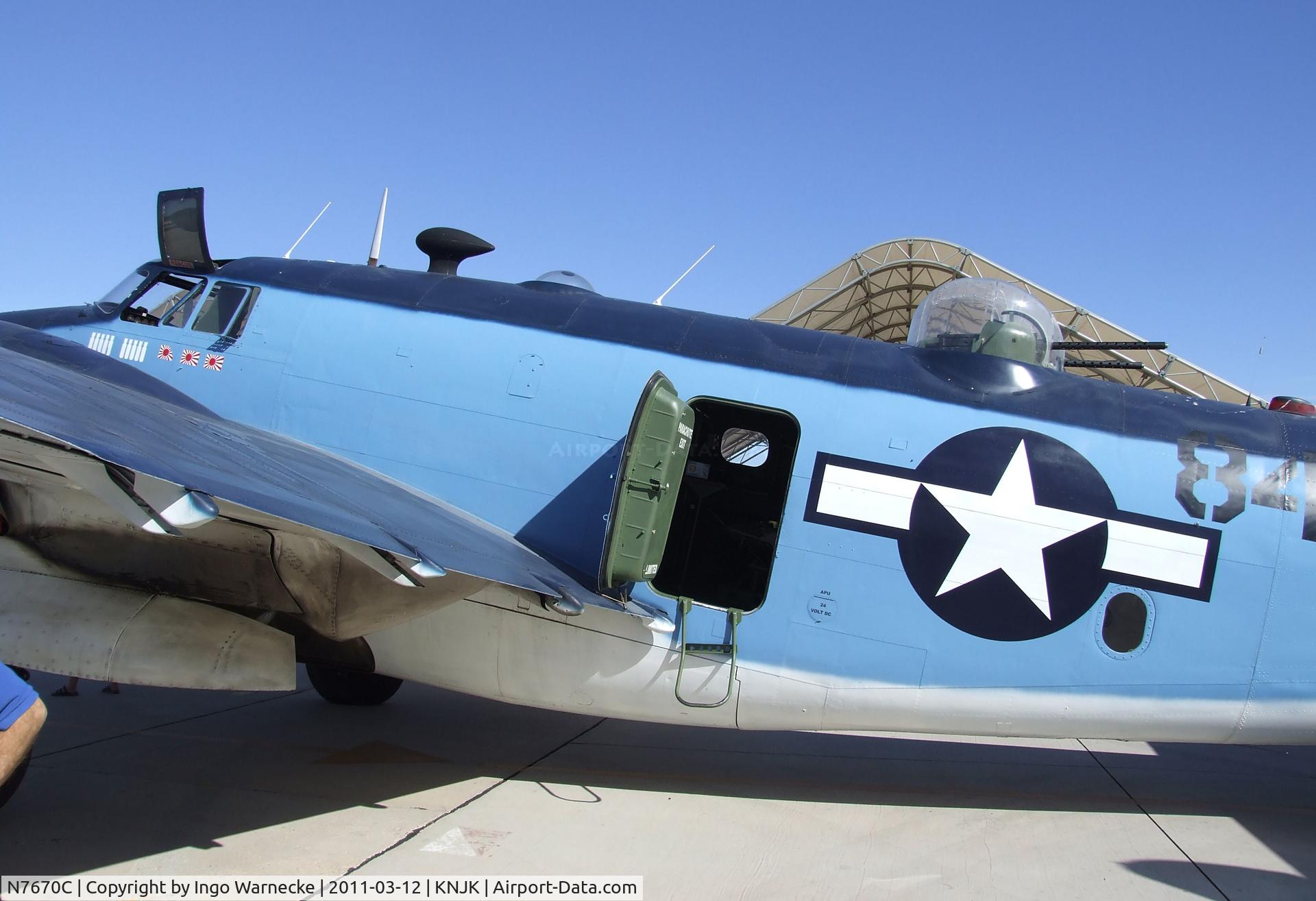 N7670C, 1945 Lockheed PV-2 Harpoon C/N 15-1438, Lockheed PV-2 Harpoon at the 2011 airshow at El Centro NAS, CA