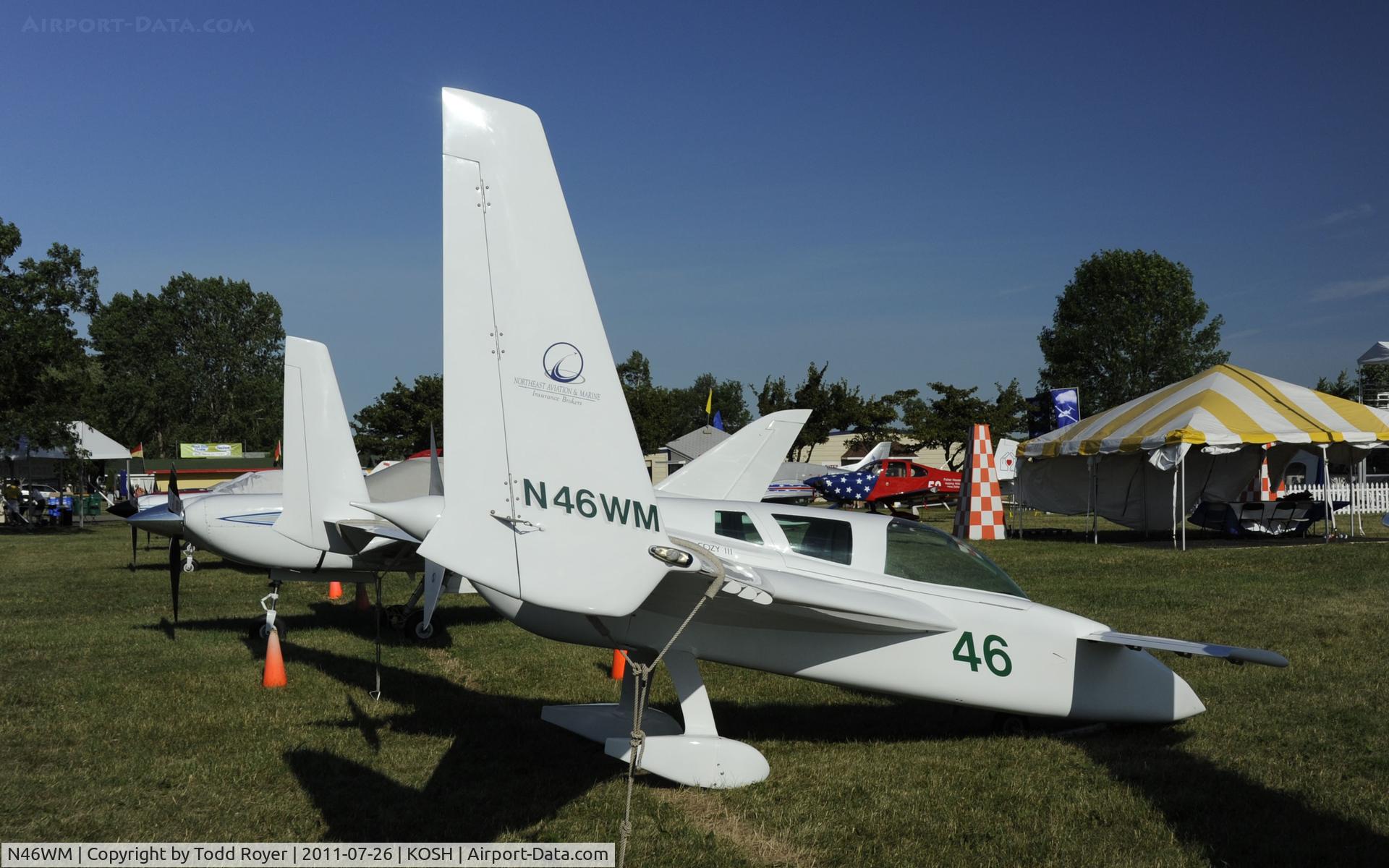 N46WM, 1997 Co-Z Cozy Mark III C/N 31, AIRVENTURE 2011