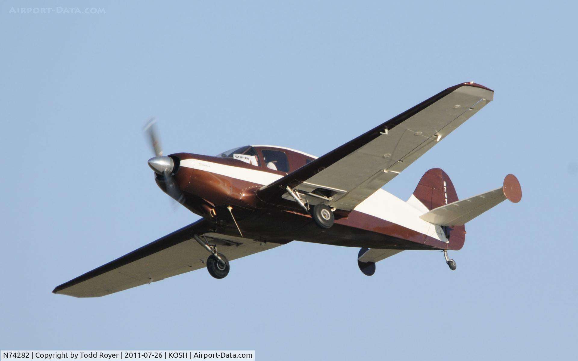 N74282, 1946 Bellanca 14-13-2 Cruisair Senior C/N 1395, AIRVENTURE 2011