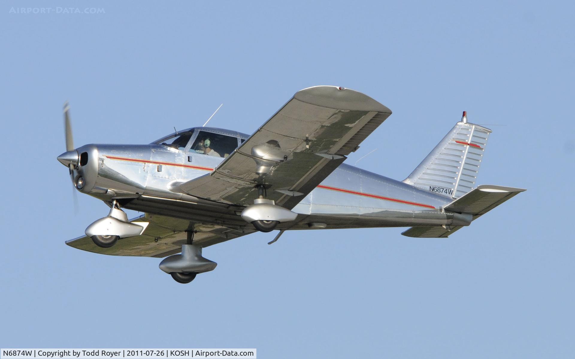N6874W, 1965 Piper PA-28-140 Cherokee C/N 28-21030, AIRVENTURE 2011
